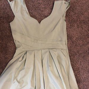 Sage green party dress, modcloth, size L